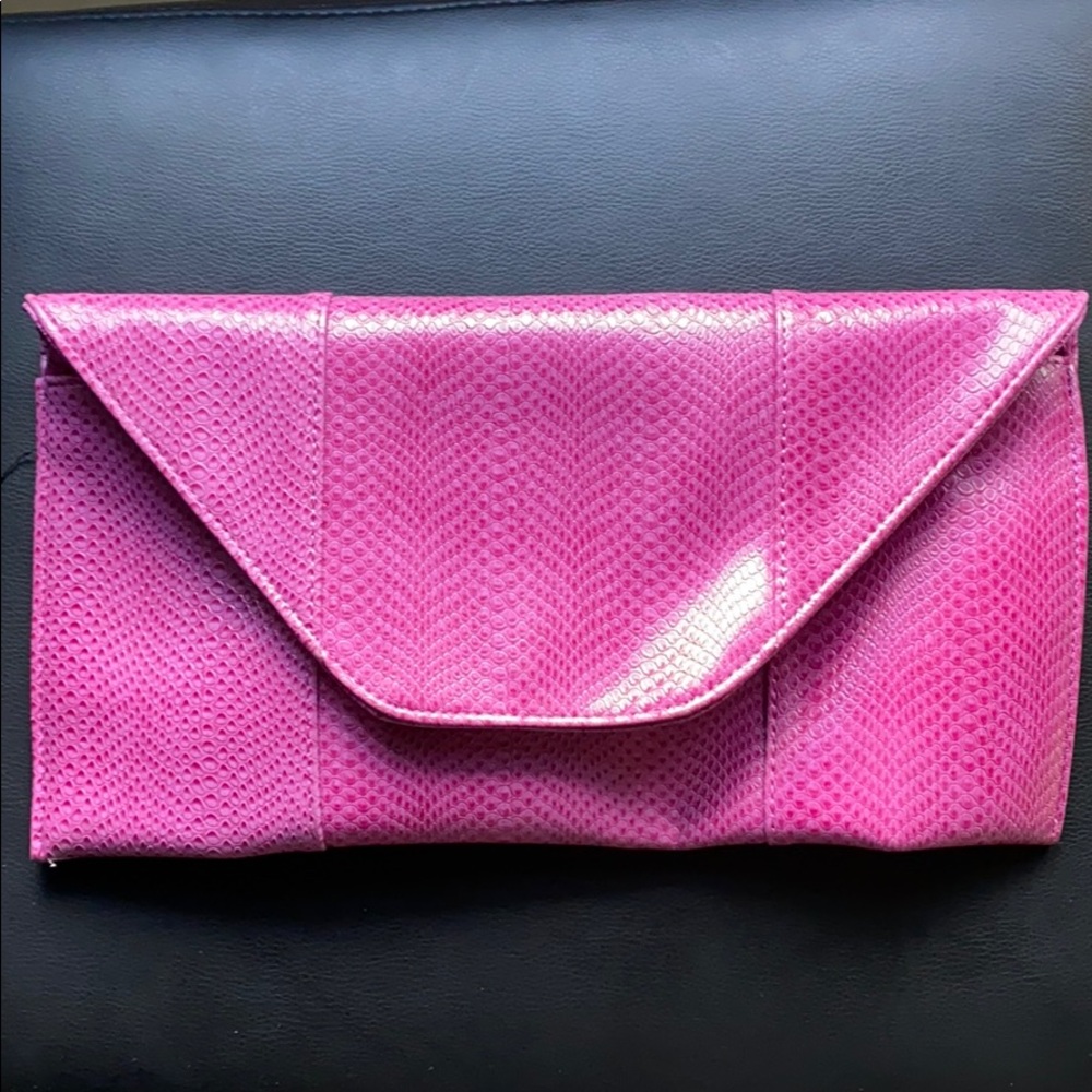 Woman’s Snake Skin Pink Purse